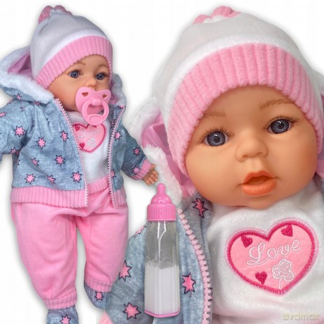 Lalka 45 cm z Akcesoriami w Ubranku w Gwiazdki 565272 Ad