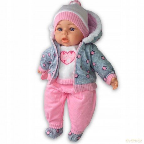 Lalka 45 cm z Akcesoriami w Ubranku w Gwiazdki 565272 Ad