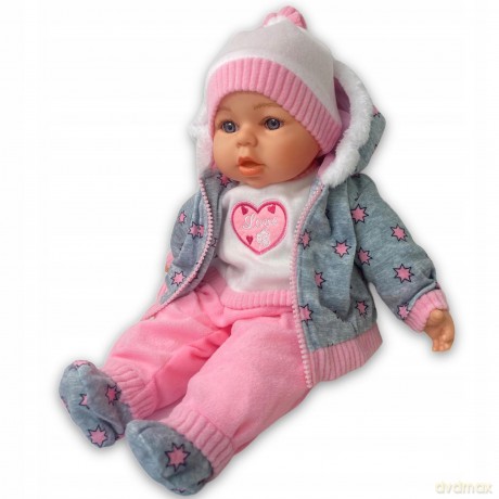 Lalka 45 cm z Akcesoriami w Ubranku w Gwiazdki 565272 Ad