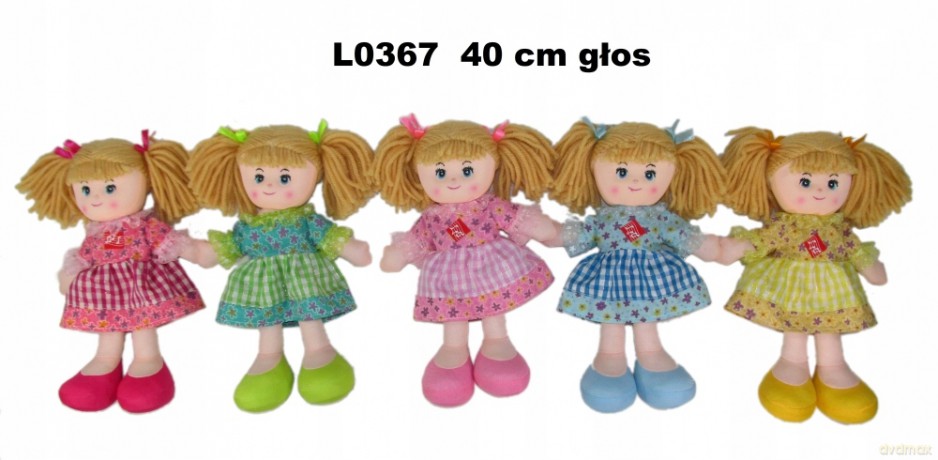 Lalka Szmaciana z Glosem 40 cm Roz Plpl Sa Fol