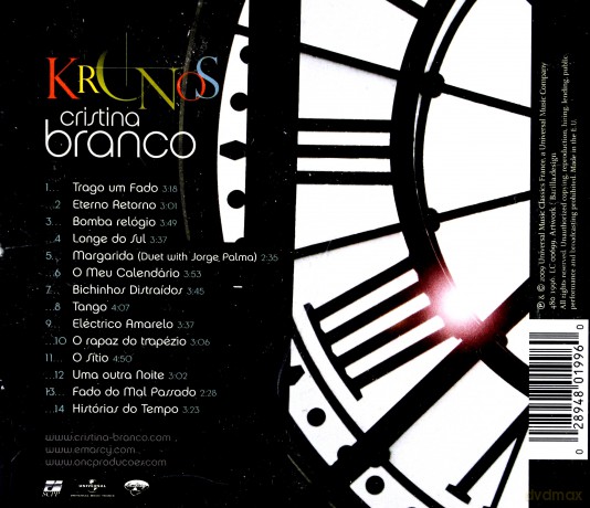 Cristina Branco: Kronos [CD]