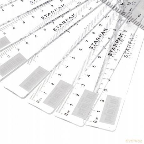 Linijka Plastikowa 15 cm Starpak 447742 20 sztuk