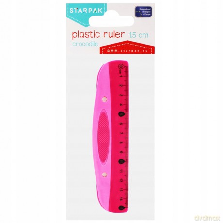 Linijka Plastikowa 15 cm Różowa Starpak 470969