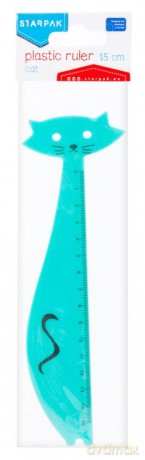 Linijka Plastikowa Kot 15 cm Starpak 447744