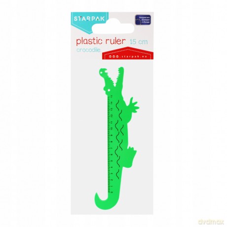 Linijka Plastikowa Krokodyl 15 cm Starpak 470964