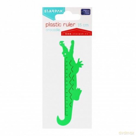 Linijka Plastikowa Krokodyl 15 cm Starpak 470964