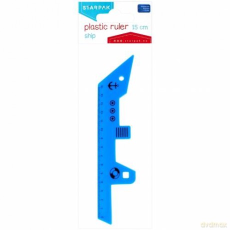 Linijka Plastikowa Statek 15 cm Starpak 491025