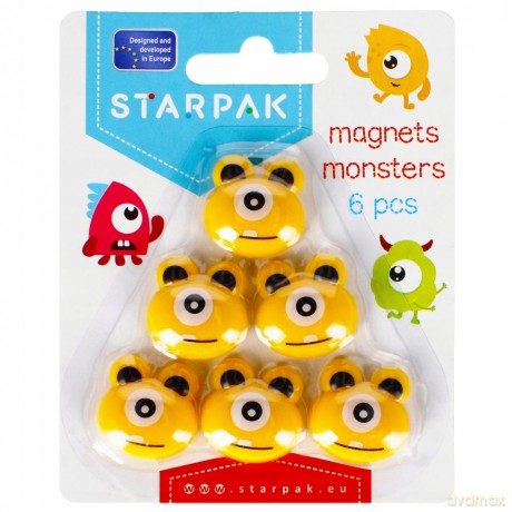 Magnesy Kształtne Potworki Starpak 481539 [BIURO]