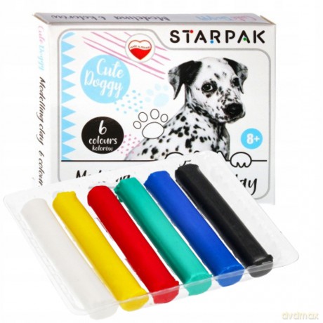 Modelina 6 Kol. Cuties Pieski Starpak 472924