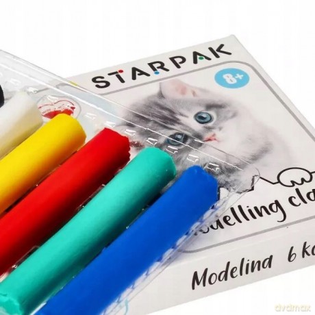Modelina 6kol. Cuties Kotki Starpak 472923