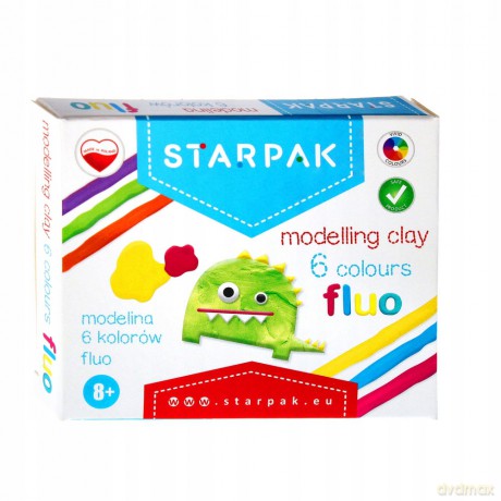 Modelina 6kol. Fluor Starpak 472925