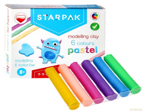 Modelina 6kol. Pastel Starpak 472928