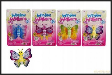 Motyl Chodzący Po Szybie 9 cm 4-Kolory