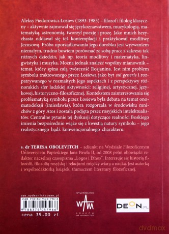 Od Onomatodoksji Do Estetyki. Aleksego Łosiewa Koncepcja Symbolu [KSIĄŻKA]