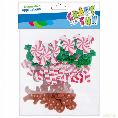 Naklejki Piankowe Samoprzylepne Boże Narodzenie Ciasteczka Craft With Fun 463715
