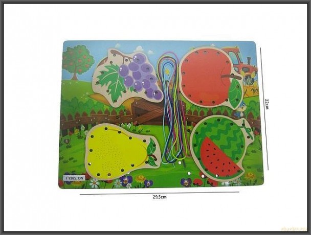 Owoce Sznurowadła 30x22 cm