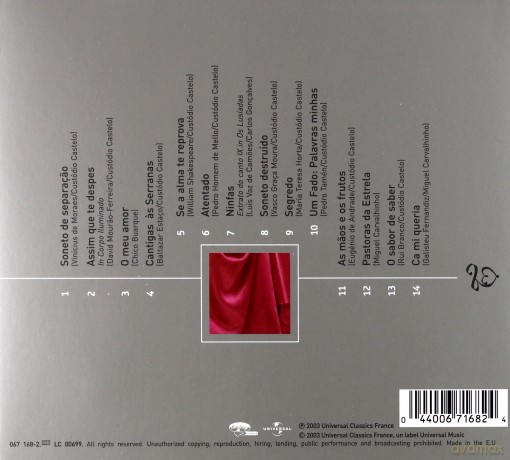 Cristina Branco: Sensus (digipack) [CD]