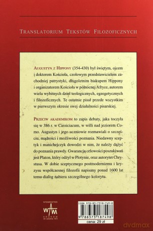 Przeciw Akademikom - Augustyn z Hippony [KSIĄŻKA]