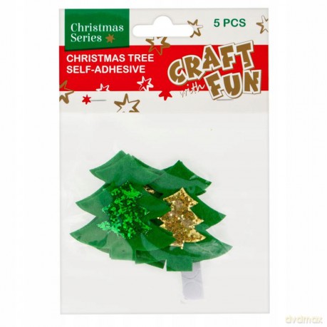 Ozdoba Dekoracyjna Filcowa Samoprzylepna Choinka Craft With Fun 439585