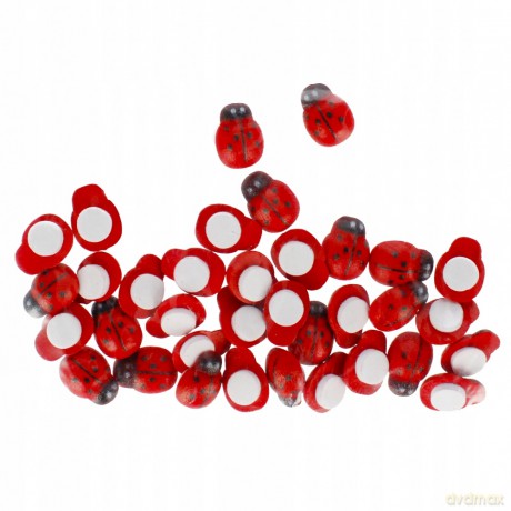 Ozdoba Dekoracyjna Samoprzylepna Drewniana Biedronka 13 Mm Craft With Fun 501440