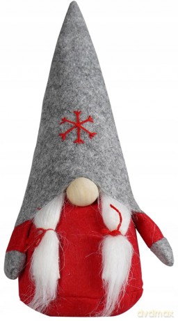 Ozdoba Świąteczna 25 cm Skrzat w Filcowej Czapce Bn0384