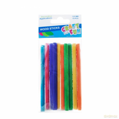 Patyczki Drewniane Dekoracyjne Kolorowe 12 cm Craft With Fun 463802