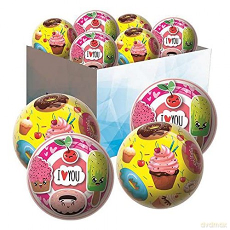Piłka Kolorowa 14 cm Lody i Donuty Brimarex 05515 Brx