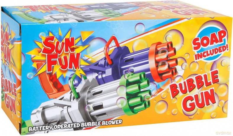 Pistolet na Bańki Fun Gun 19 cm na Baterie z Płynem 50 ml