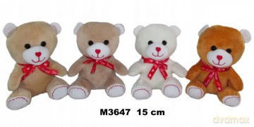 Pluszak Mis 15 cm Siedzacy z Kokardka Sa