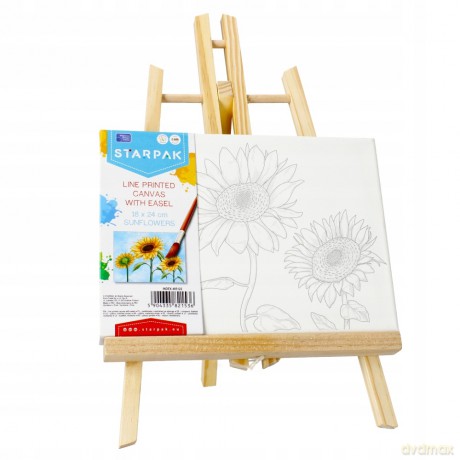 Podobrazie 18x24 cm z Nadrukiem i Sztalugą Starpak 485122