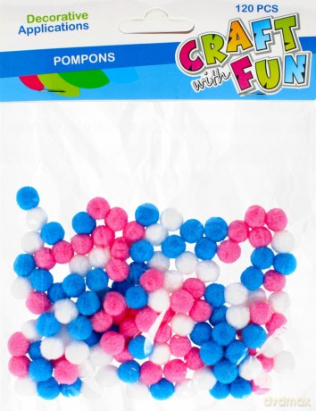 Pompony Dekoracyjne Akryl Mix Craft With Fun 463830
