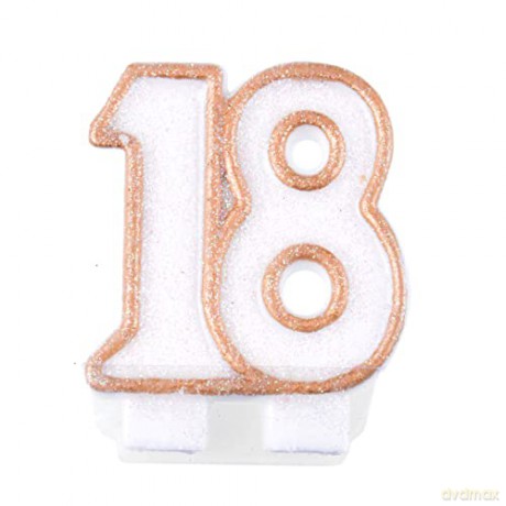Świeczki Urodzinowe Cyferki 18 Party B/C Ds9617