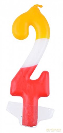 Świeczki Urodzinowe Party Time Cyfra 2 D9905-2