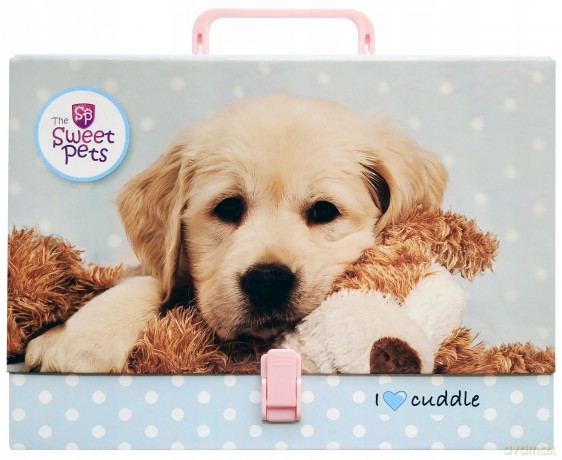 Teczka z Rączką A4/65mm Sweet Pets Piesiamin 102536