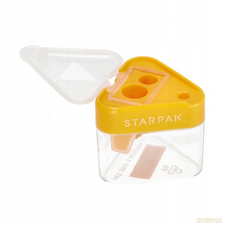 Temperówka 2 Ostrza Trójkątna Pomarańczowa B/C Starpak 470997