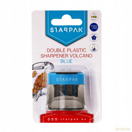 Temperówka 2 Ostrza Wulkan Niebieska B/C Starpak 470993