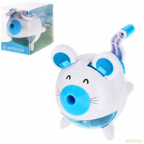 Temperówka na Korbkę Mysz Niebieska Starpak 470859