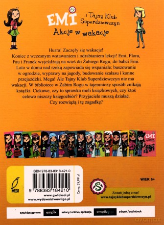 Emi i Tajny Klub Superdziewczyn (Tom 4) Akcje w wakacje - Agnieszka Mielech [KSIĄŻKA]