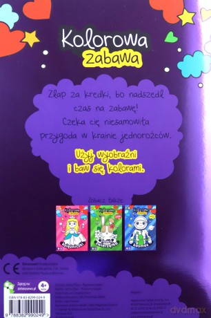 Kolorowa zabawa. Jednorożce [KSIĄŻKA]