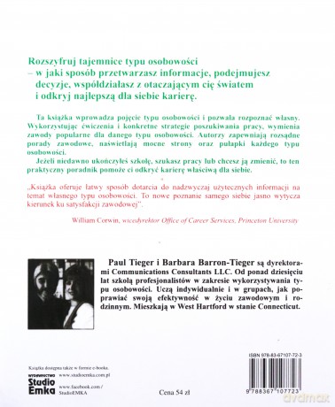 Rób to, do czego jesteś stworzony - D. Tieger Paul, Barbara Barron Tieger [KSIĄŻKA]