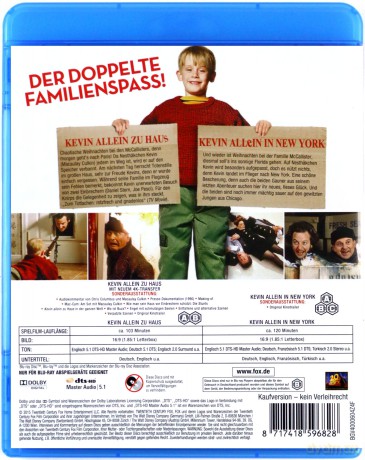 Home Alone / Home Alone 2: Lost in New York (Kevin sam w domu / Kevin sam w Nowym Jorku) [Blu-Ray]