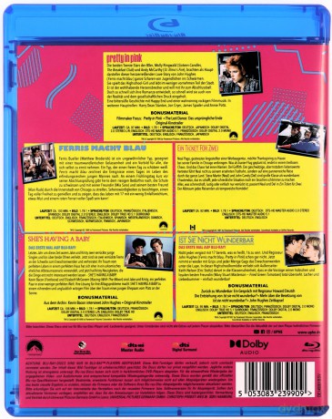 John Hughes: 5 Movie Collection: Planes, Trains & Automobiles | Ferris Bueller's Day Off | She's Having a Baby | Pretty in Pink | Some Kind of Wonderful [Blu-Ray]