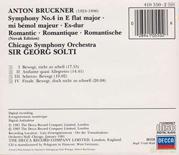 Cso/ Georg Solti: Brck:4 [CD]