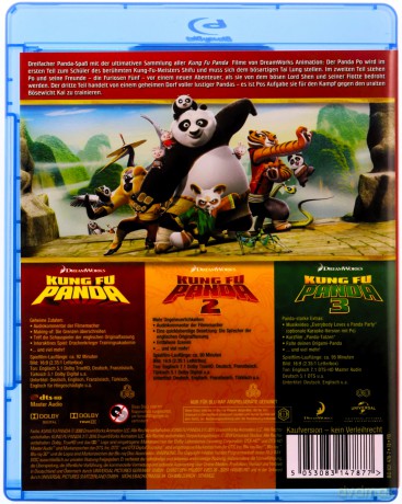 Kung Fu Panda 1-3 [3xBlu-Ray]