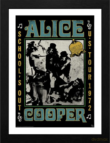 ALICE COOPER - Framed print Schools out Tour (30x40)
