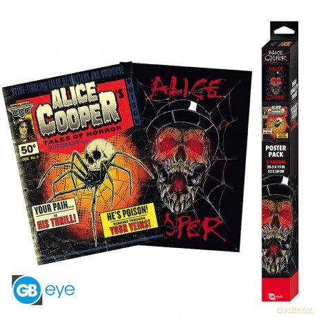 ALICE COOPER - Set 2 Chibi Plakats - Tales of Horror/Skull (52x38)