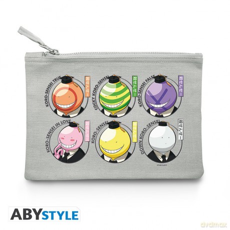 ASSASSINATION CLASSROOM - Cosmetic Case - Koro heads - Grey