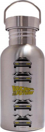 BACK TO THE FUTURE - Canteen Steel Bottle - Delorean Open Doors
