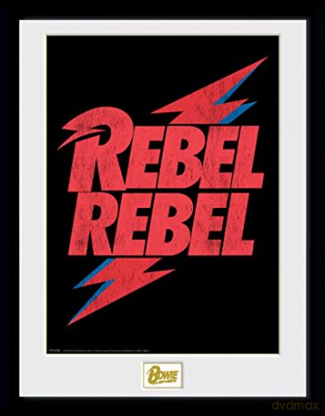 DAVID BOWIE - Plakat w ramie Rebel Rebel Logo (30x40)