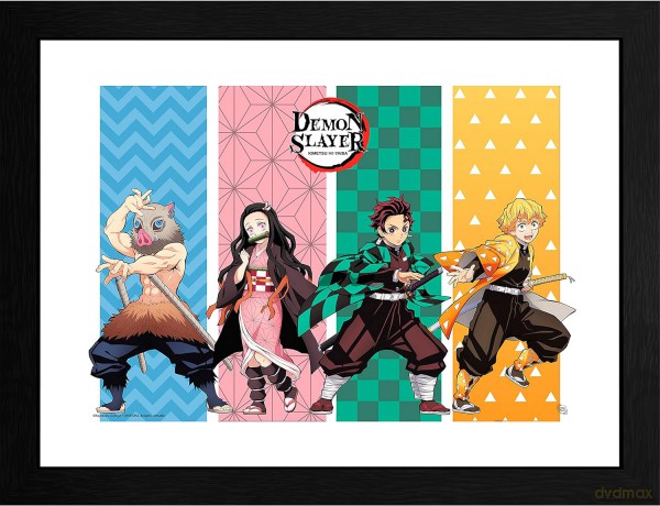 DEMON SLAYER - Plakat w ramie Group (30x40)